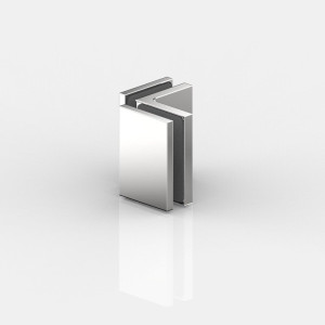 Flamea | Flamea pro mini | Flinter | Nivello | Fluture | Fardello Winkelverbinder für Dusche und Sauna, Glas an Glas 90°, in glanzverchromt